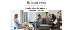 challenging behaviors in couples therapy