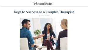 keys to success as a couples therapist