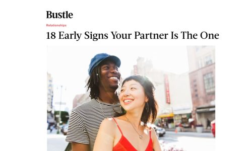 signs your partner is the one by Bustle
