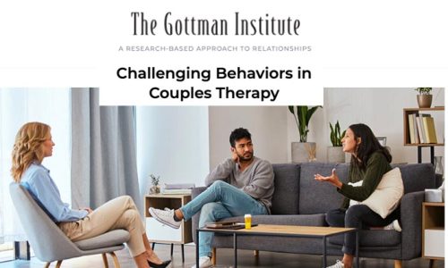 challenging behaviors in couples therapy