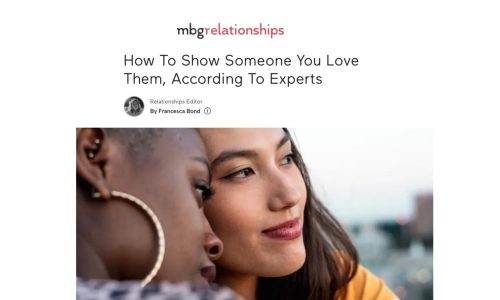 how to show someone you love them according to experts